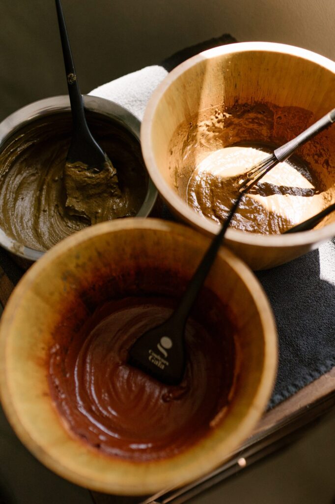 Bols de coloration 100 % végétale prête à être appliquée